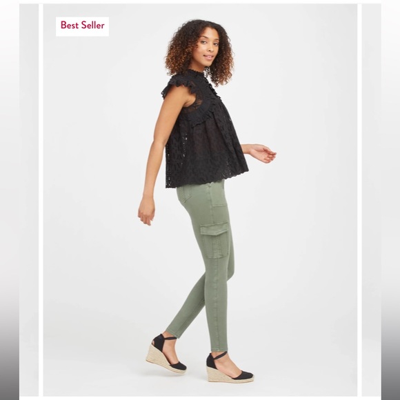 Spanx Stretch Twill Ankle Cargo Pant - Picture 4 of 5